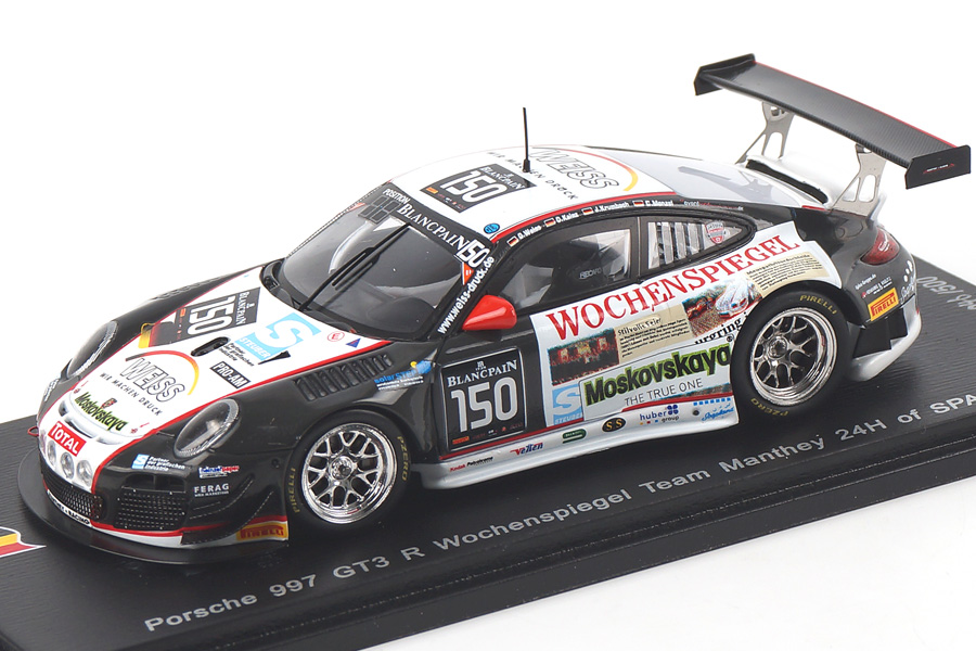 Porsche 911 (997 II) GT3 R 24h Spa 2014 Menzel/Krumbach/Kainz/Weiss Spark 1:43 SB101