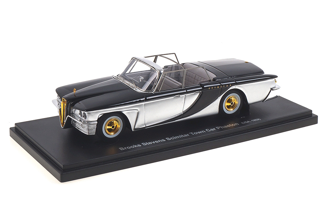 Brook Stevens Scimitar Town Car Phaeton silber/schwarz Avenue43 1:43 60060