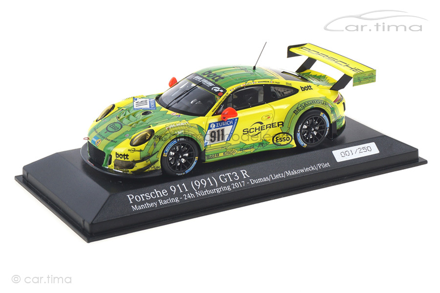 Porsche 911 GT3 R 24h Nürburgring 2017 Dumas/Lietz/Pilet Minichamps 1:43 CA04318003