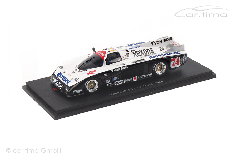 Gebhardt 853 24h Le Mans 1986 Dickens/De Thoisy/Yvon Spark 1:43 S4096