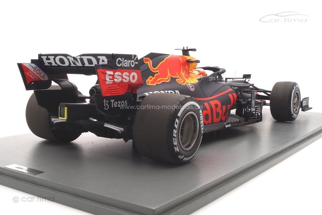 Red Bull Racing RB16B Winner GP Monaco 2021 Max Verstappen inkl. Vitrine Spark 1:12 12S030