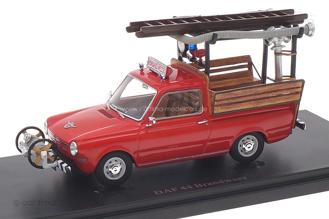 DAF 44 Brandweer 1971 rot autocult 1:43 12015