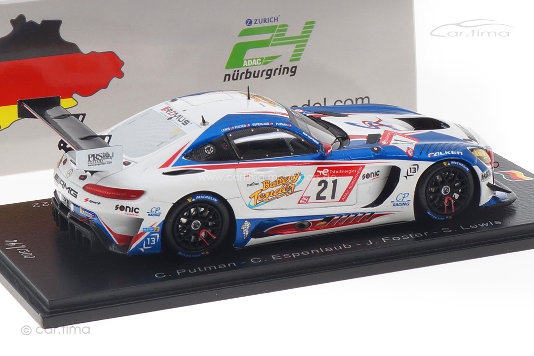 Mercedes-AMG GT3 24h Nürburgring 2022 Putman/Espenlaub/Foster/Lewis Spark 1:43 SG851