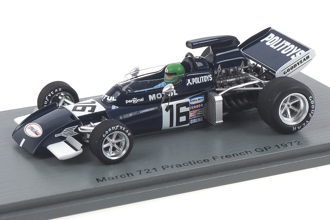 March 721 French GP 1972 Henri Pescarolo Spark 1:43 S7264