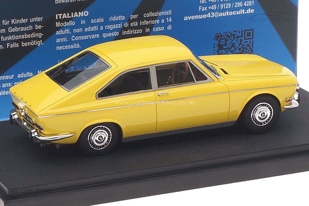 Simca 1501 Coupé Heuliez 1968 gelb Avenue43 1:43 60080