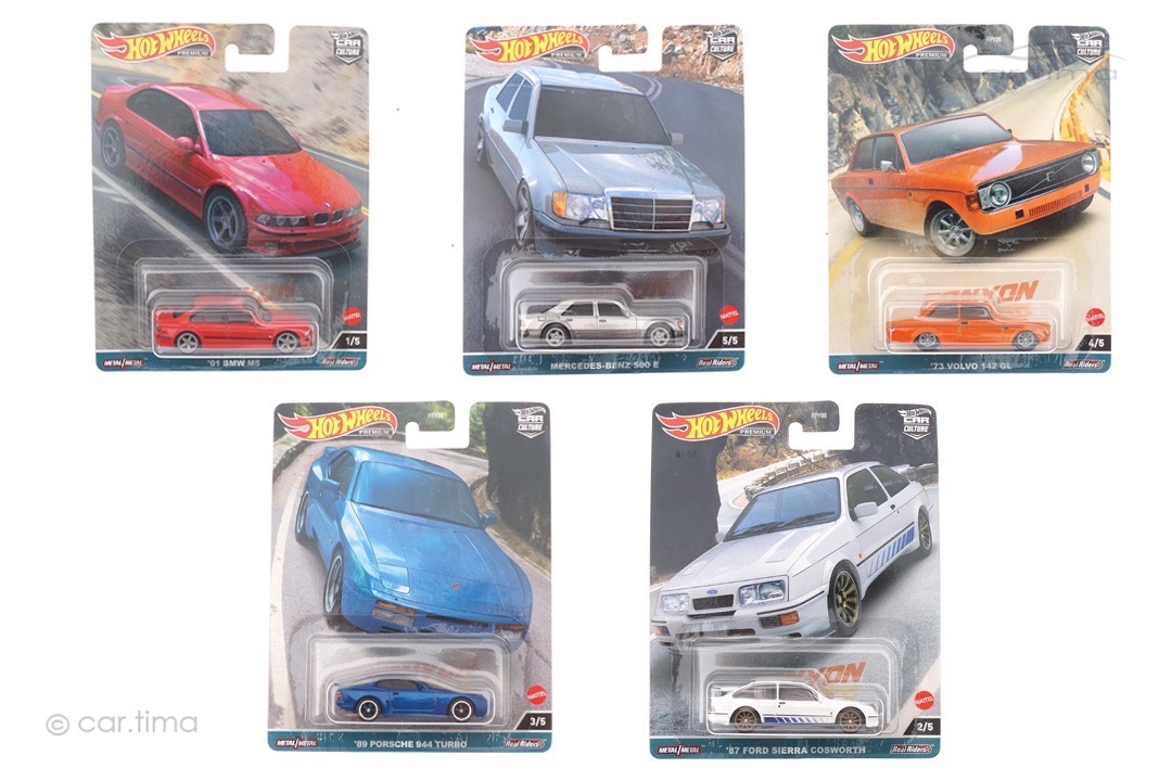 Canyon Warriors Set 2023 Premium 5 Car-Set Car Culture Hot Wheels 1:64 FPY86-977C