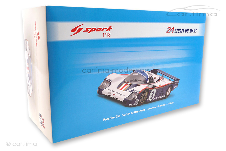 Porsche 956 L 24h Le Mans 1982 Barth/Haywood/Holbert Spark 1:18 18S424