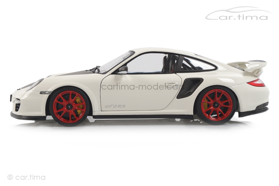 Porsche 911 (997 II) GT2 RS 2011 weiß/rote Felgen Minichamps 1:18 100069400R