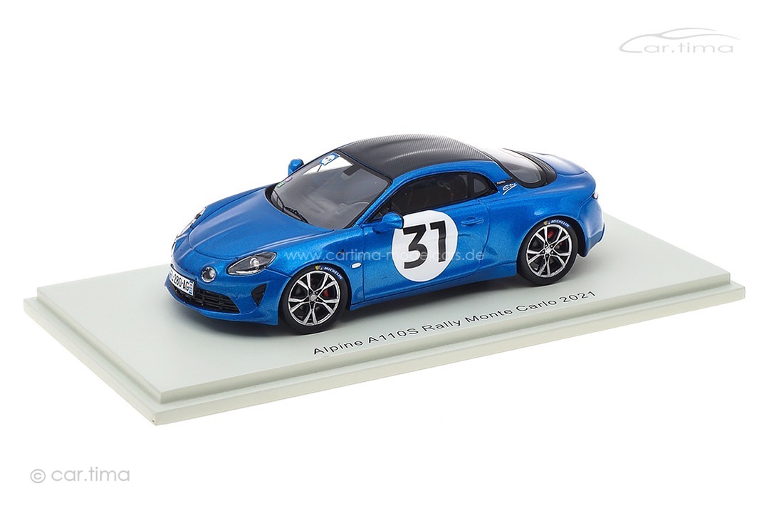 Alpine A110S Rallye Monte Carlo 2021 Esteban Ocon Spark 1:43 S6576