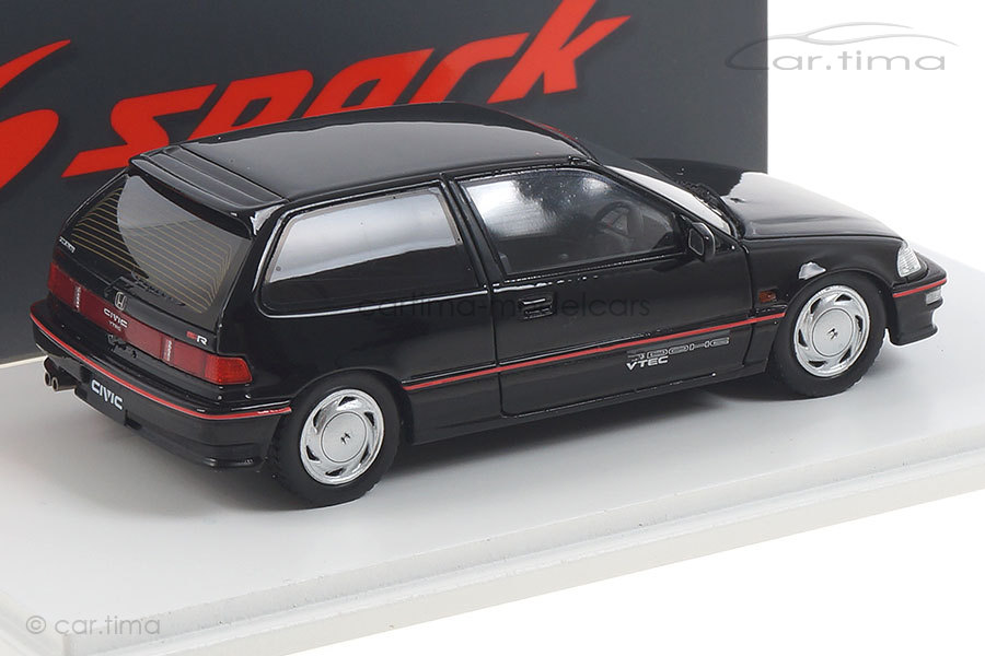 Honda Civic EF9 SiR schwarz Spark 1:43 S5452