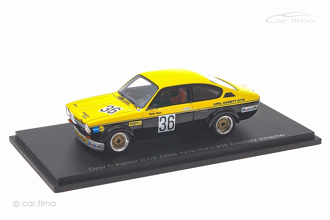 Opel Kadett C GT/E Irmscher DRM Diepholz 1976 Walter Röhrl Spark 1:43 MAD012