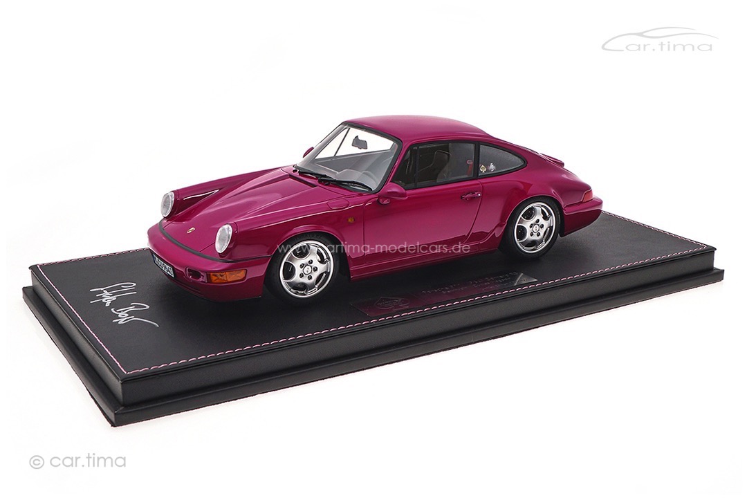 Porsche 911 (964) Carrera RS Sternrubin Curves Magazin Originalsignatur Stefan Bogner car.tima 1:18