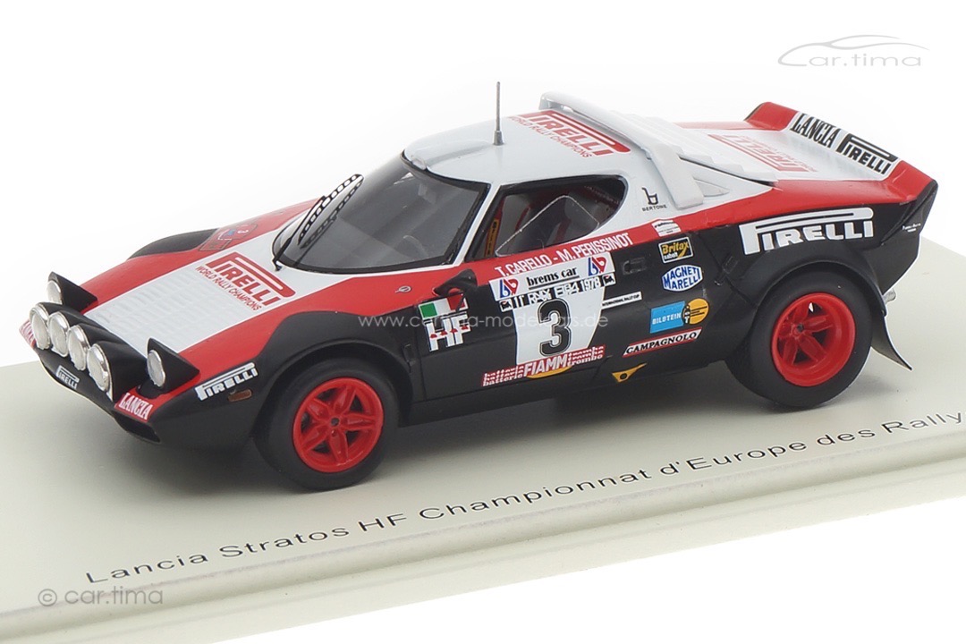 Lancia Stratos HF Championnat d'Europe des Rallyes 1978 Carello/Perissinot Spark 1:43 S9093