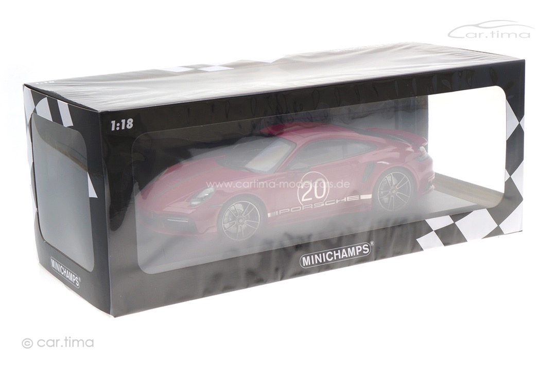 Porsche 911 (992) Turbo S Sport Design China Edition Sternrubin Minichamps 1:18 155069172