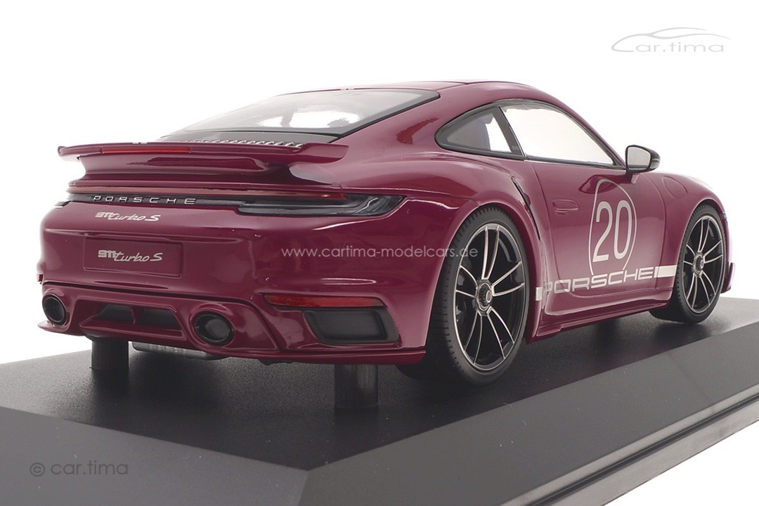 Porsche 911 (992) Turbo S Sport Design China Edition Sternrubin Minichamps 1:18 155069172