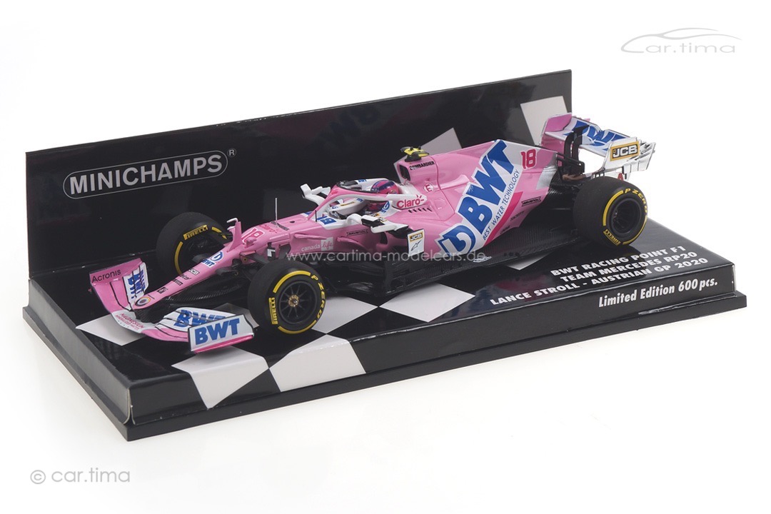 BWT Racing Point F1 RP20 GP Austria 2020 Lance Stroll Minichamps 1:43 417200118