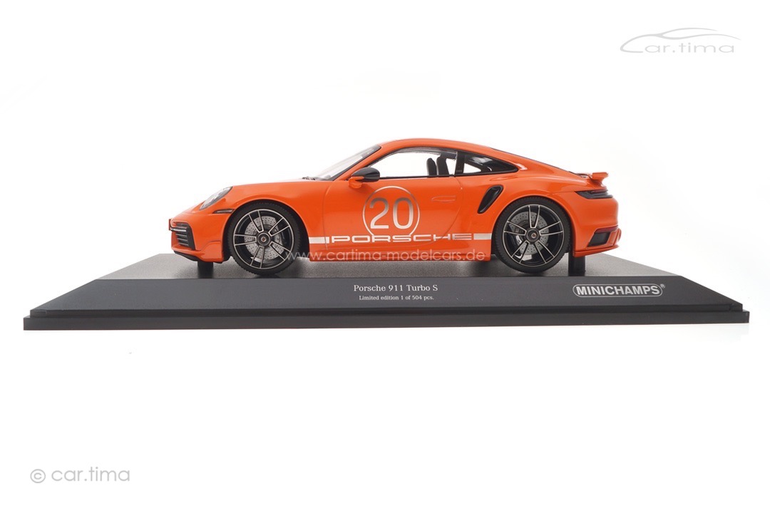 Porsche 911 (992) Turbo S Sport Design China Edition Gulforange Minichamps 1:18 155069171