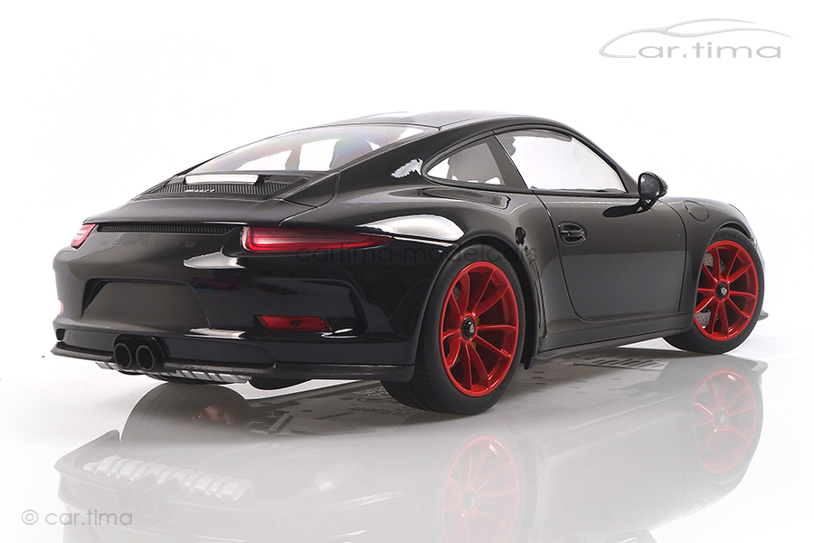 Porsche 911 (991) R schwarz/Rad rot Minichamps 1:12 125066322