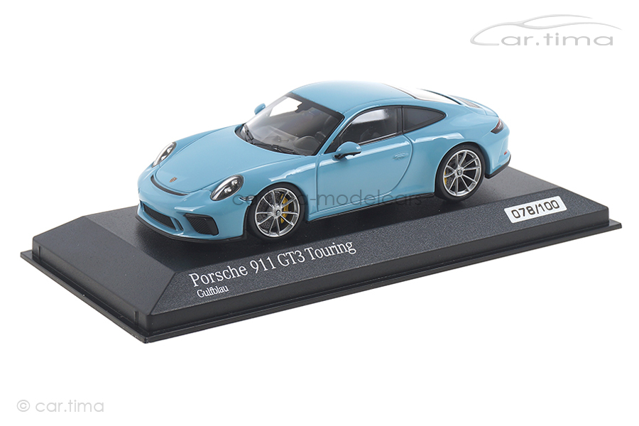 Porsche 911 (991 II) GT3 Touring Gulfblau Minichamps 1:43 413067429