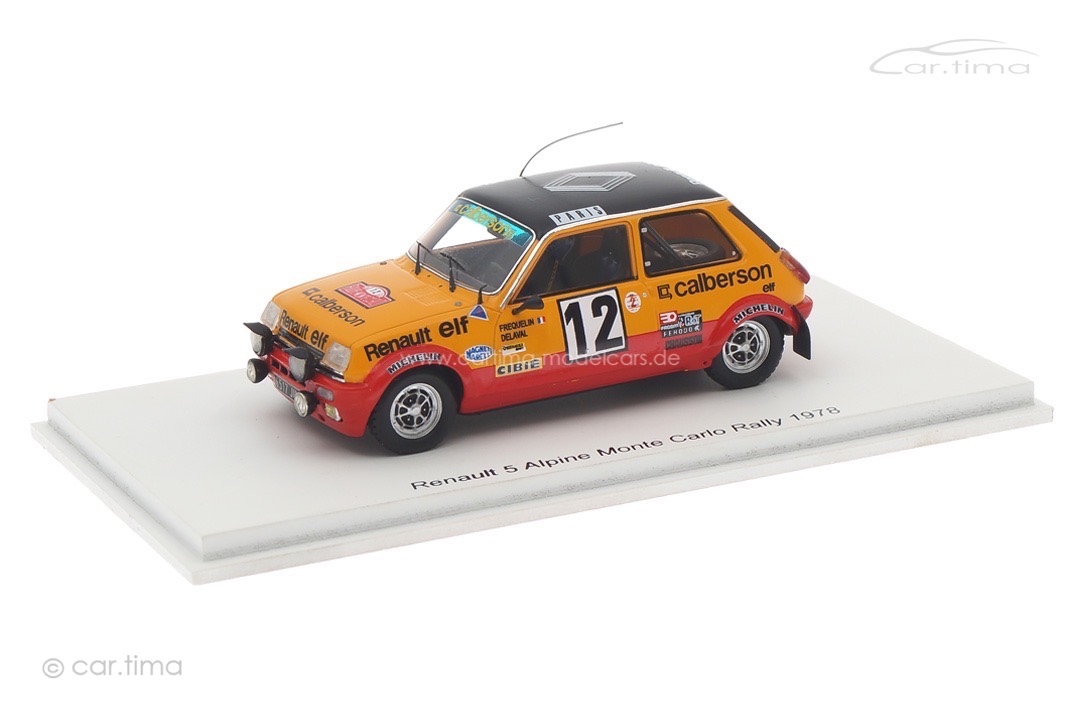 Renault 5 Alpine Gr2 Rallye Monte Carlo 1978 Fréquelin/Delaval Spark 1:43 S6035