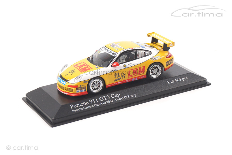 Porsche 911 (997) GT3 Cup Carrera Cup Asia 2007 O´Young Minichamps 1:43 400076455