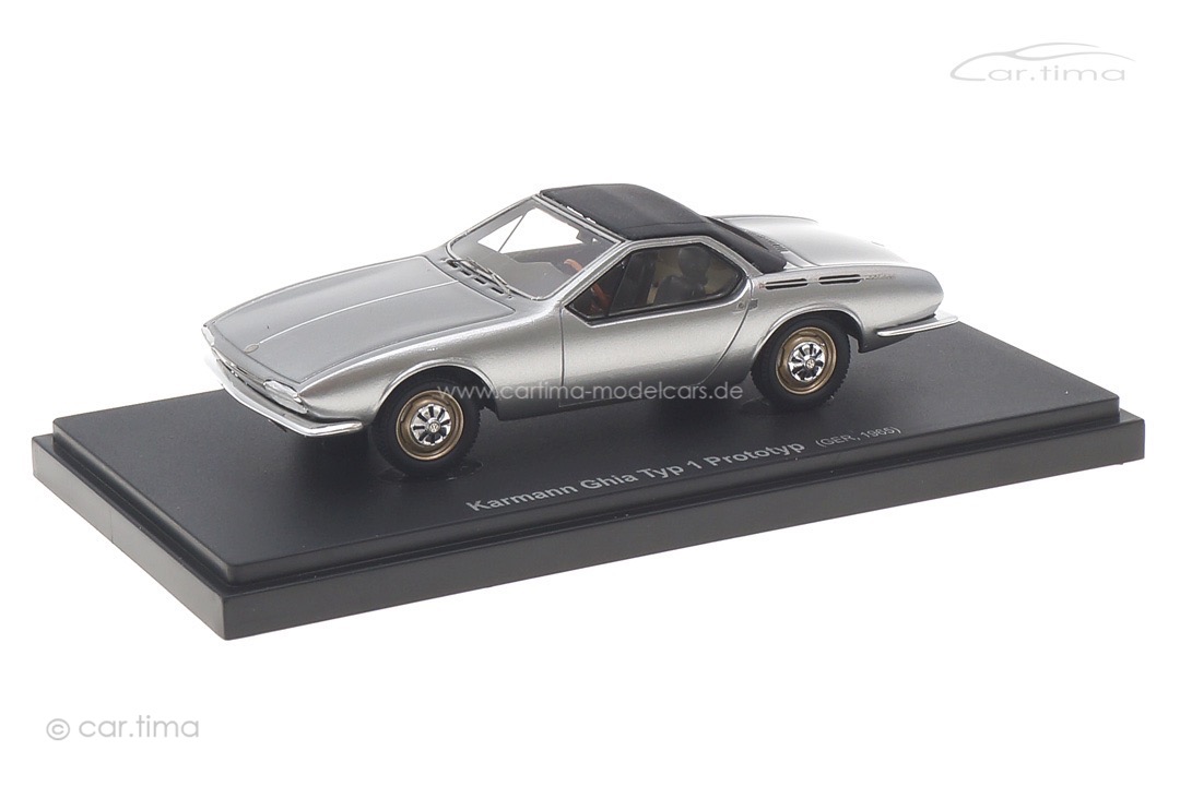 Karmann Ghia Typ 1 Prototyp 1965 silber Avenue43 1:43 60083