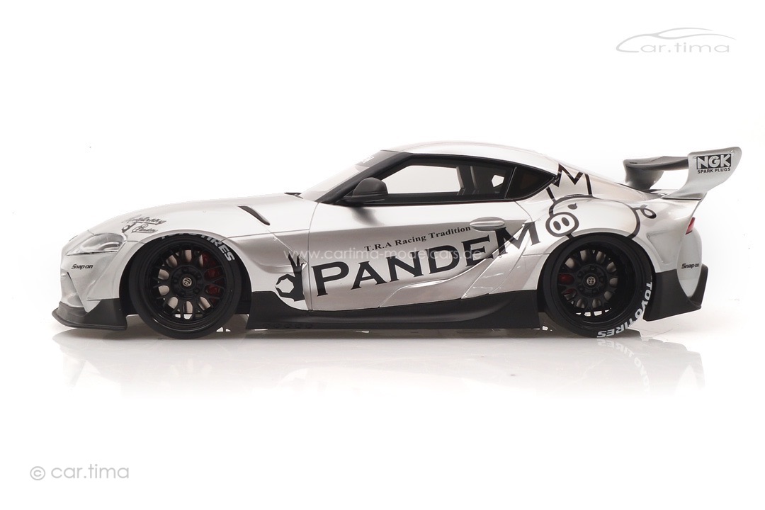 Pandem Toyota GR Supra V1.0 silver TopSpeed 1:18 TS0297