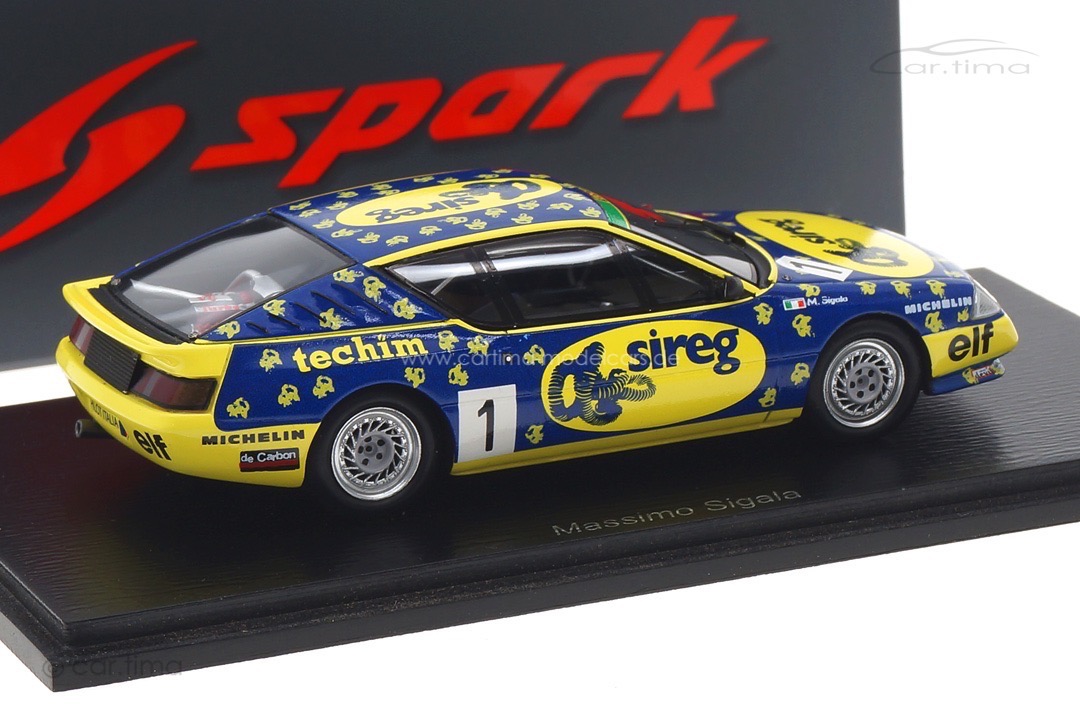 Alpine V6 Turbo Champion Renault Elf Turbo Europa Cup 1988 Massimo Sigala Spark 1:43 S7333