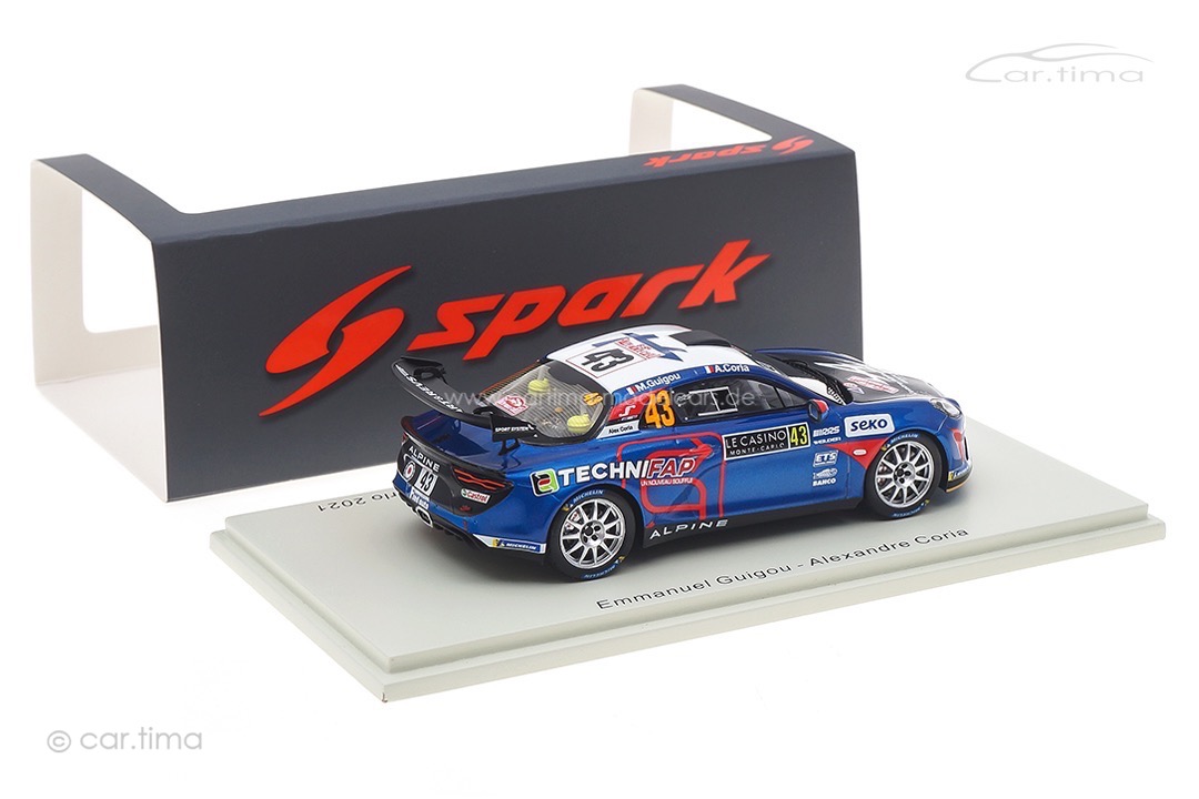 Alpine A110 Rally RGT Class Winner Rallye Monte Carlo 2021 Guigou/Coria Spark 1:43 S6578