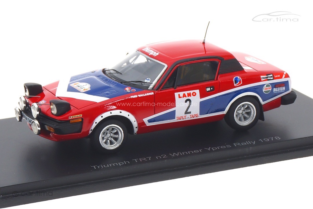 Triumph TR7 Winner Ypres Rallye 1978 Pond/Gallagher Spark 1:43 S7056