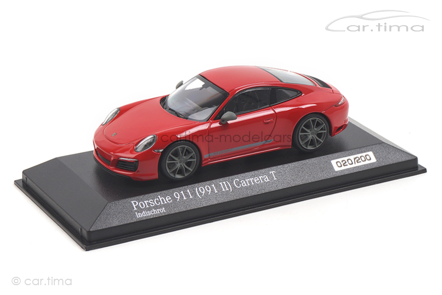 Porsche 911 (991 II) Carrera T Indischrot Minichamps 1:43 CA04319002