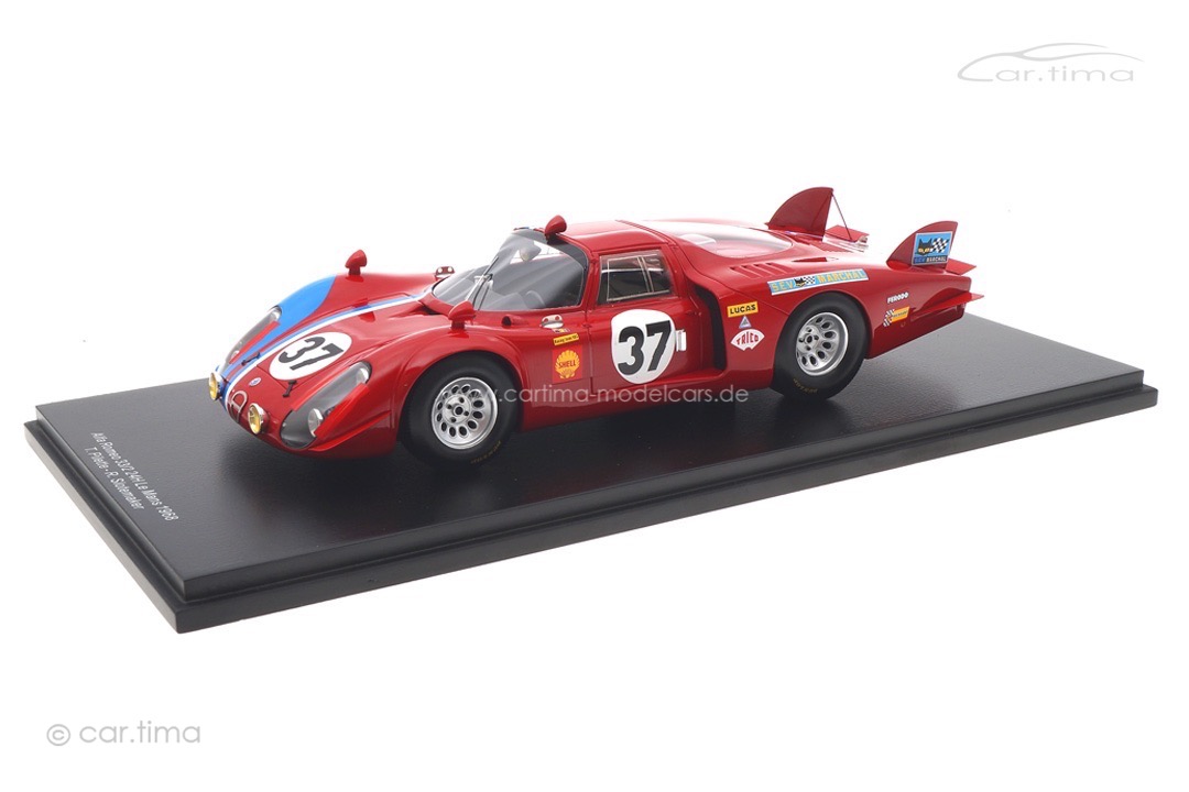Alfa Romeo 33/2 24h Le Mans 1968 Pilette/Slotemaker Spark 1:18 18S512