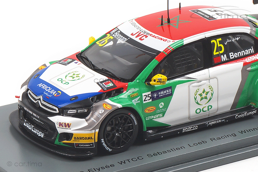 Citroén C-Elysée WTCC Winner Macau Guia Race 2017 Mehdi Bennani Spark 1:43 SA158