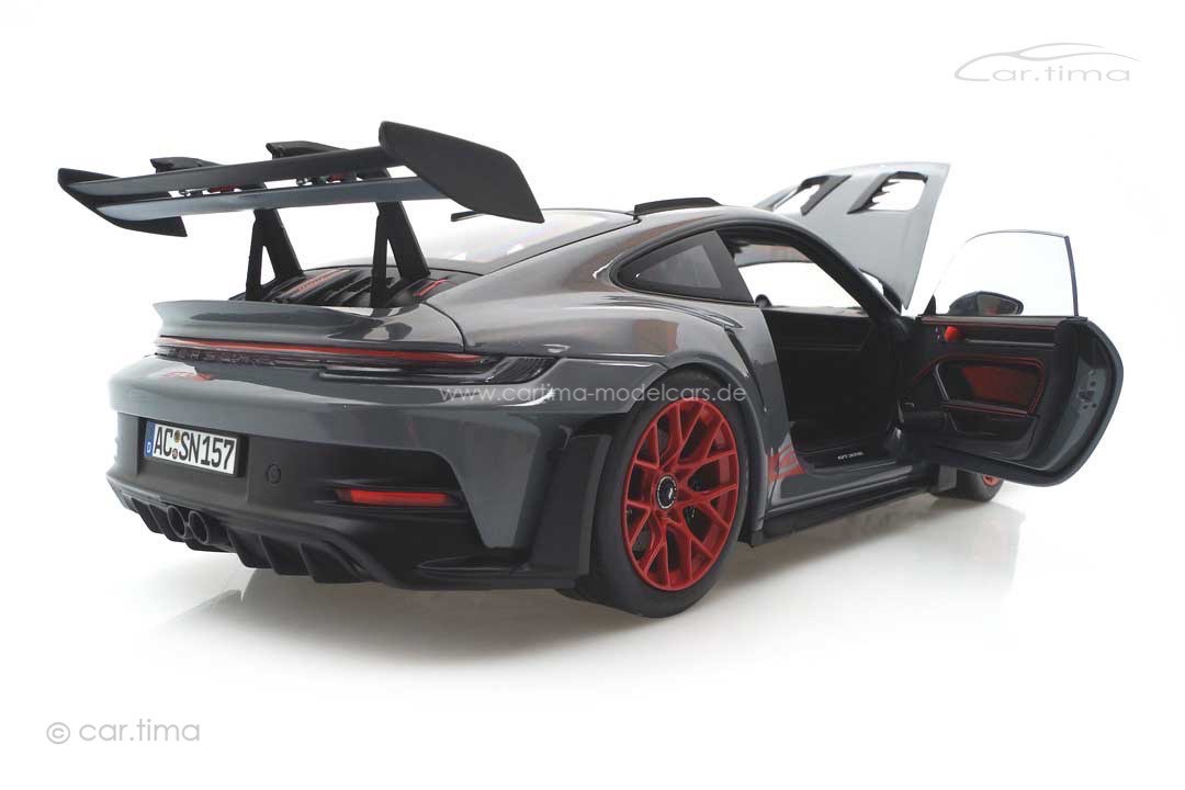 Porsche 911 (992) GT3 RS Arktikgrau/Rad Pyrorot Norev 1:18 187350