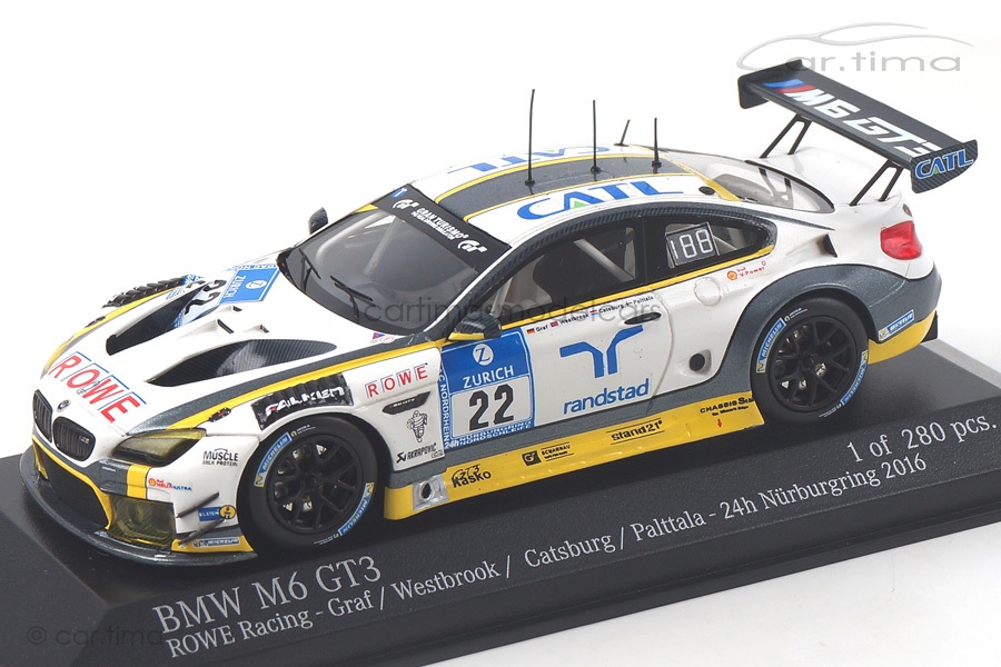 BMW M6 GT3 24h Nürburgring 2016 Graf/Westbrook Minichamps 1:43 437162622