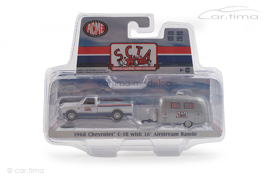 Chevrolet C-10 mit Airstream Bambi ACME 1:64 GL-51339