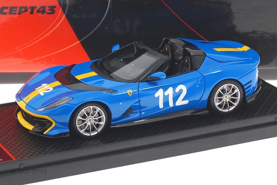 Ferrari 812 Competizione A French Racing Blue BBR 1:43 BBRC263Q