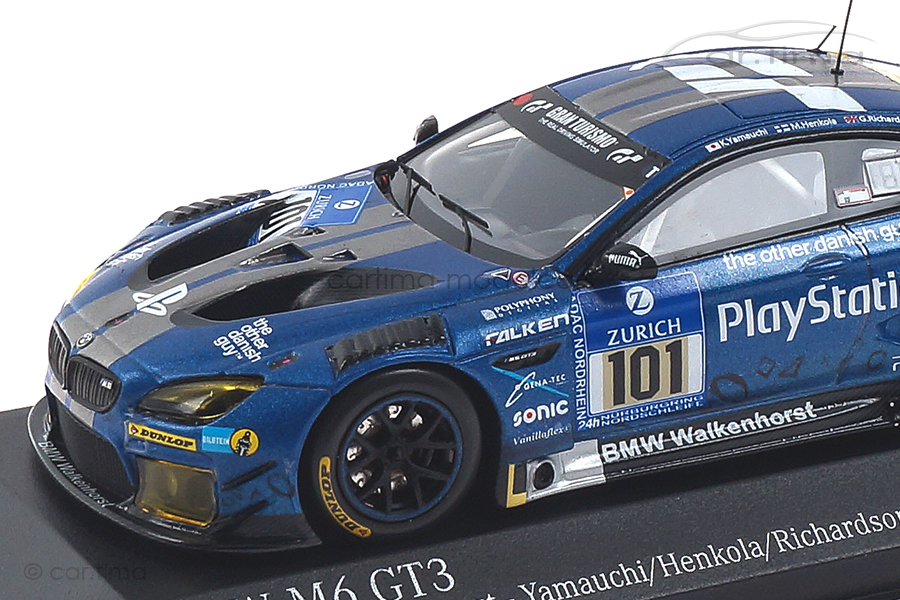 BMW M6 GT3 24h Nürburgring 2016 Henkola/Yamauchi/Sandritter Minichamps 1:43 437162601