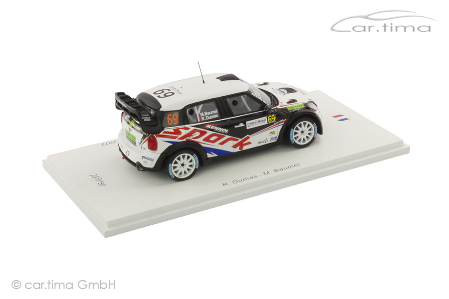 Mini John Cooper Works WRC Rallye de France 2012 Dumas/Baumel Spark 1:43 SF040