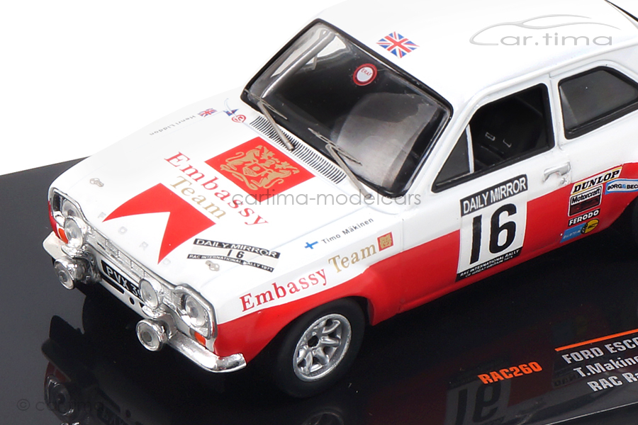 Ford Escort MK II RS 1600 RAC Rally 1971 Mäkinen/Liddon IXO 1:43 RAC260