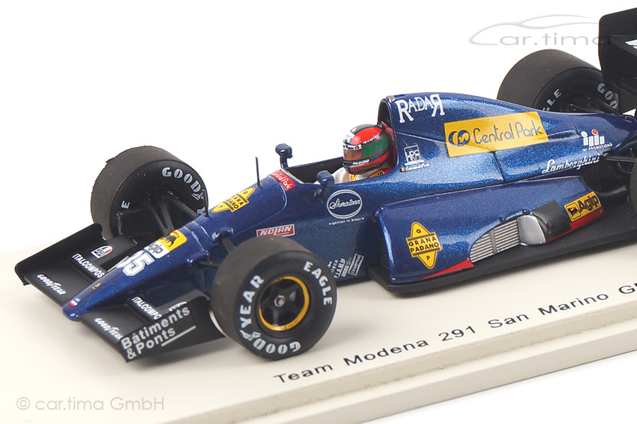 Team Modena 291 GP San Marino 1991 Eric van de Poele Spark 1:43 S1718