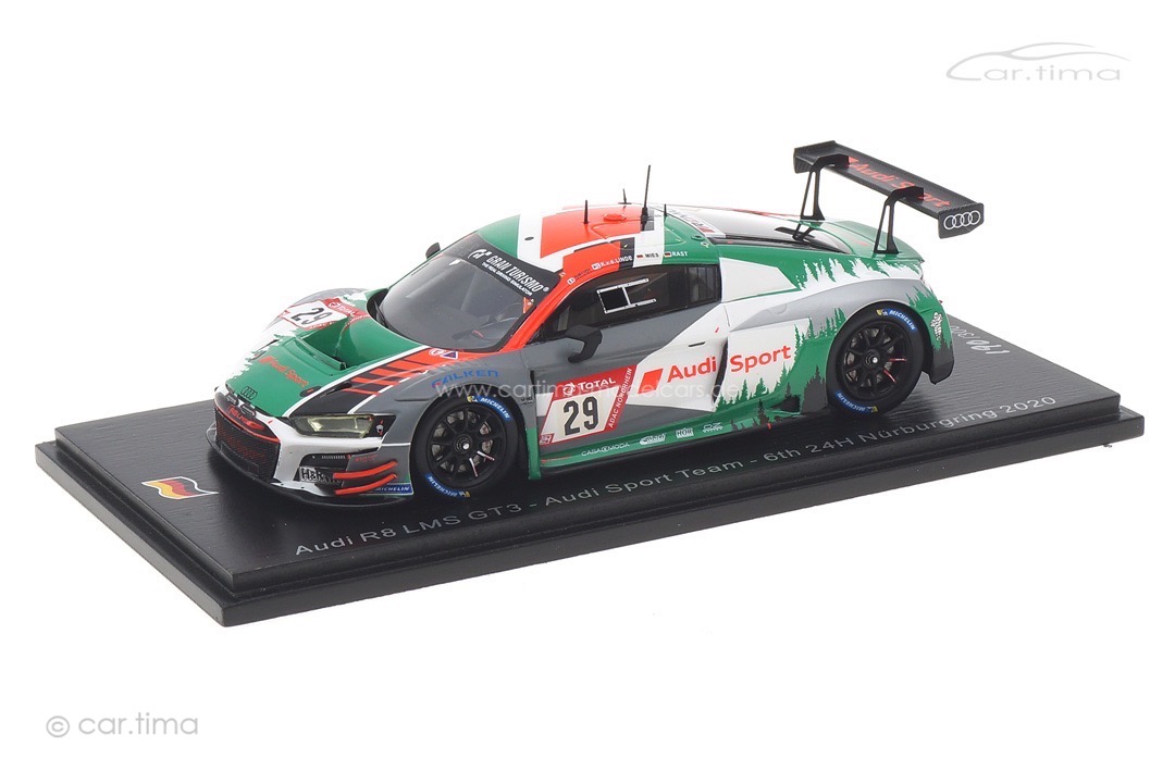 Audi R8 LMS GT3 24h Nürburgring 2020 Drudi/Mies/Rast/van der Linde Spark 1:43 SG685