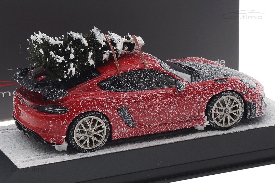 Porsche 718 Cayman GT4 RS Indischrot X-MAS 2023 Minichamps car.tima CUSTOMIZED 1:43