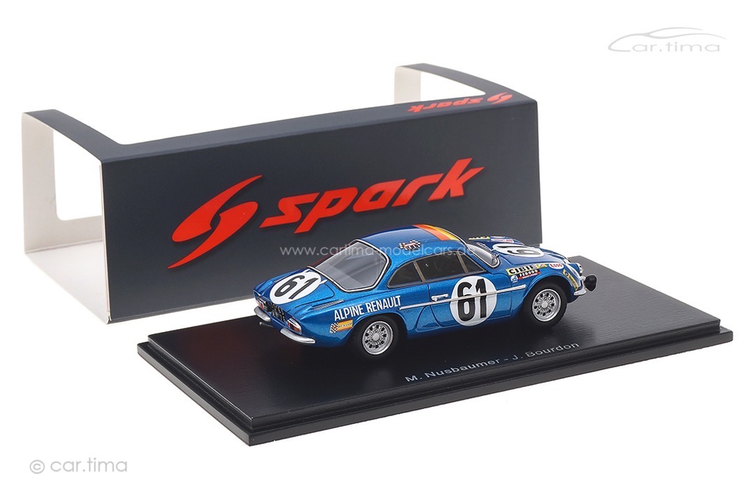 Alpine A110 24h Le Mans 1968 Bourdon/Nussbaumer Spark 1:43 S6102