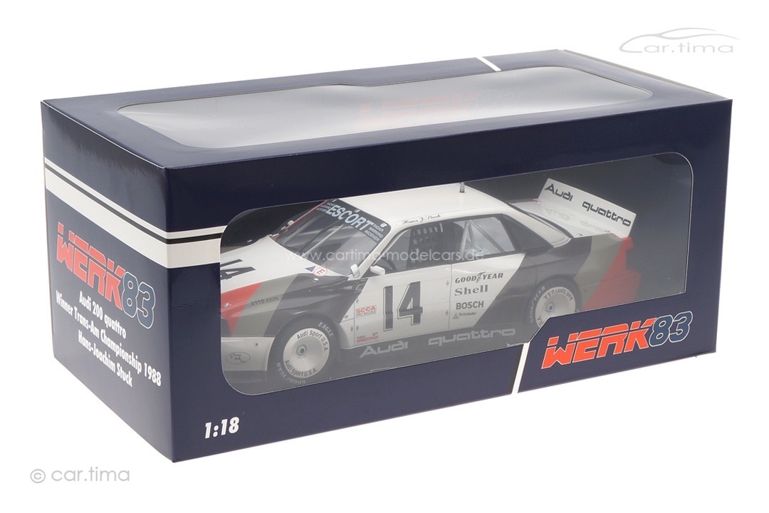 Audi 200 quattro Winner Cleveland Trans-Am 1988 Hans-Joachim Stuck Werk83 1:18 W1801401