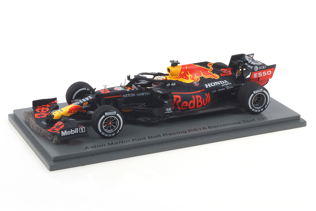 Aston Martin Red Bull RB16 Barcelona Test 2020 Max Verstappen Spark 1:43 S6458