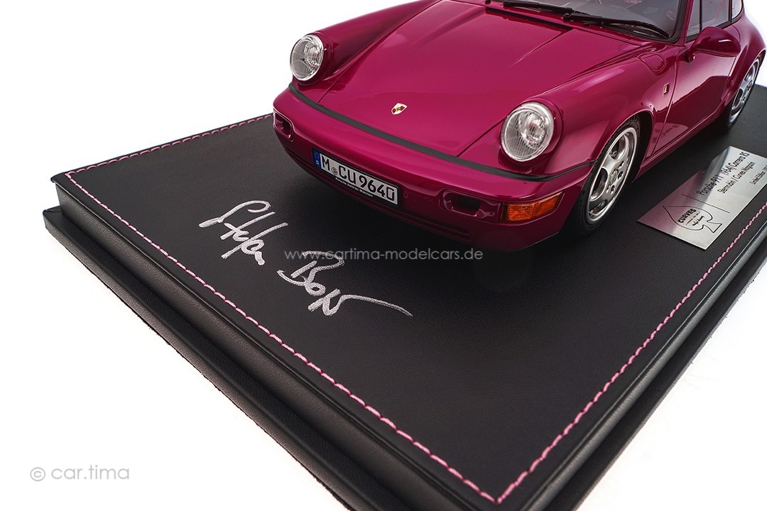 Porsche 911 (964) Carrera RS Sternrubin Curves Magazin Originalsignatur Stefan Bogner car.tima 1:18