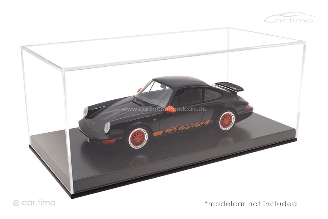 Vitrine/Showcase Carbon 32,2cm x 16,1cm x 13,6cm (L/B/H) car.tima 1:18