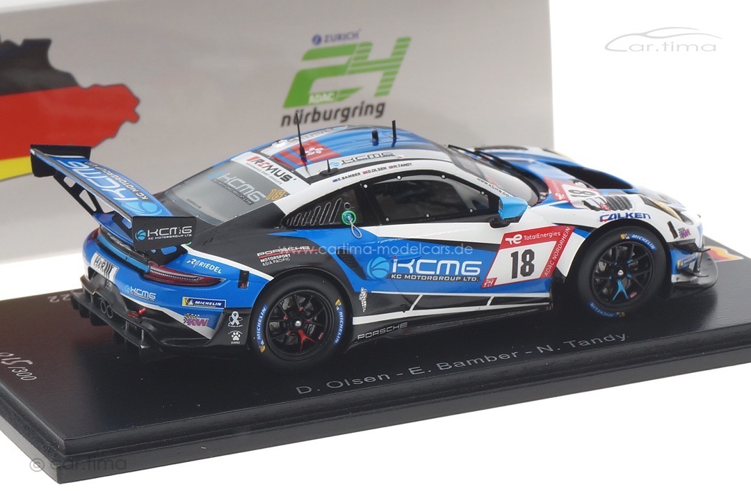 Porsche 911 GT3 R 24h Nürburgring 2022 Olsen/Bamber/Tandy Spark 1:43 SG860