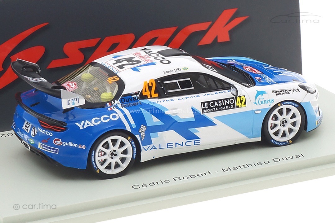 Alpine A110 Rally RGT Rallye Monte Carlo 2021 Robert/Duval Spark 1:43 S6577